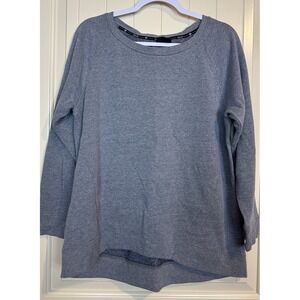 Zelos gray Long Sleeve Crew Neck‎ Sweatshirt Womens 0X